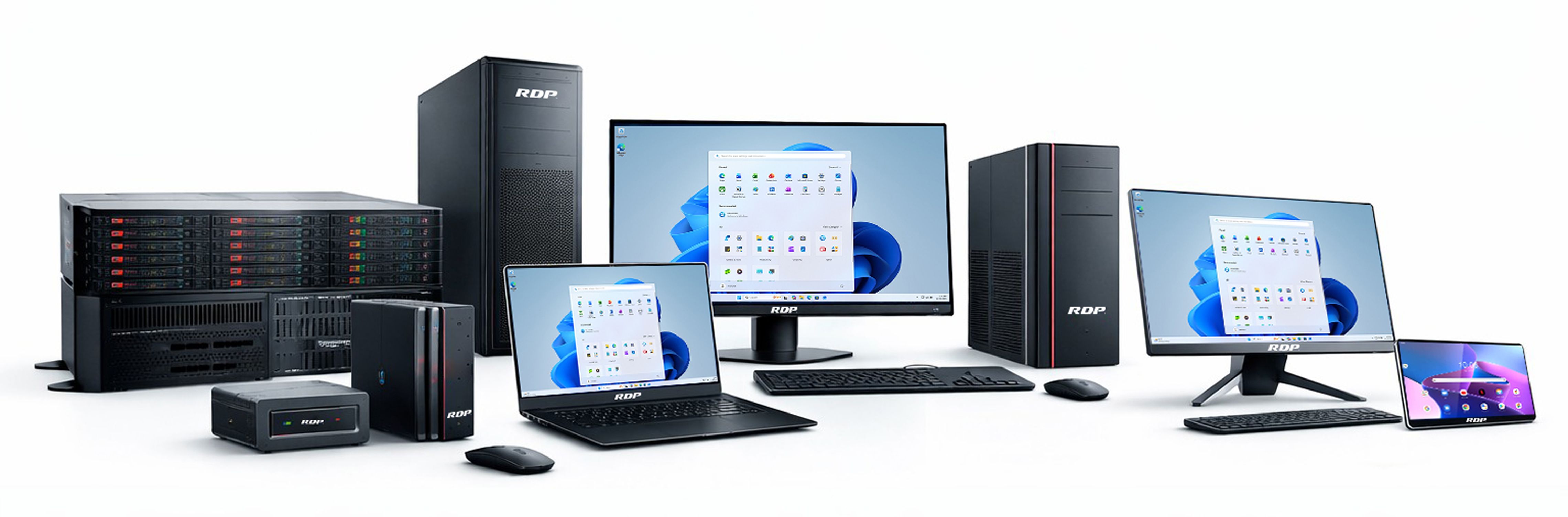 RDP Make in India IT hardware - desktops laptops servers AIOs thin clients tablets and AI computing