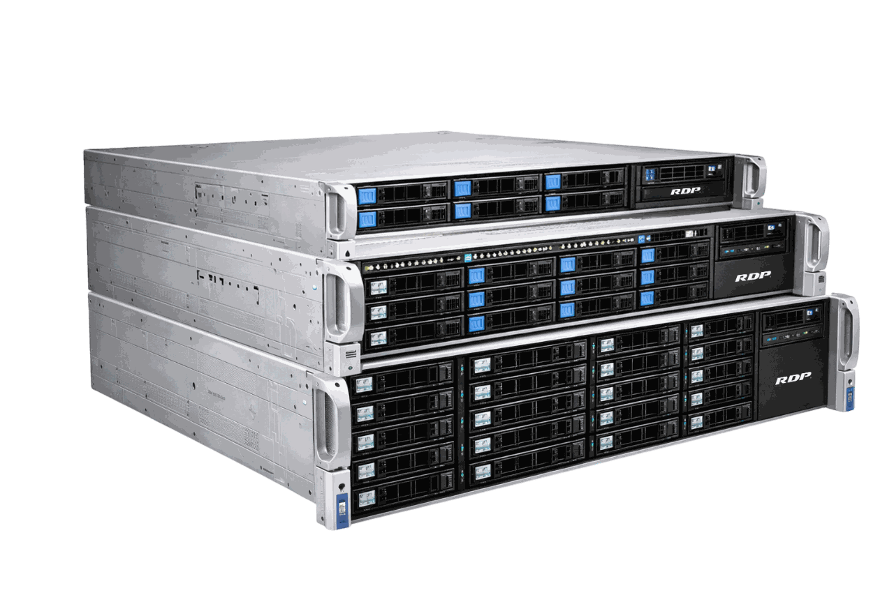 RDP 1U 2U 4U Rack Servers Intel Xeon AMD EPYC
