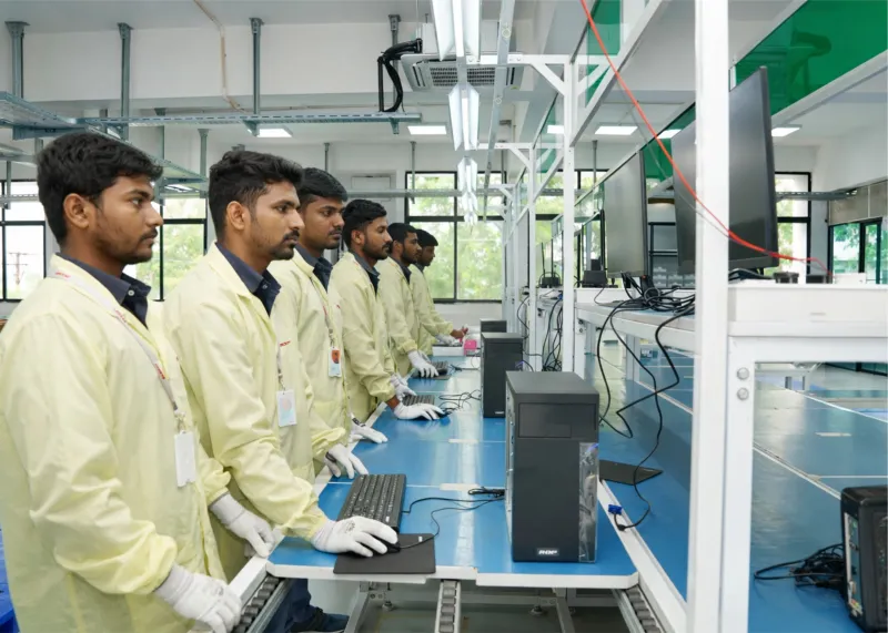 Desktop PC assembly line at RDP Hyderabad