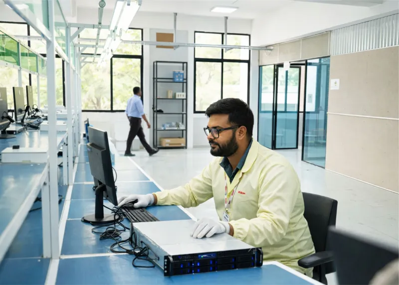 Server and workstation assembly line at RDP Hyderabad