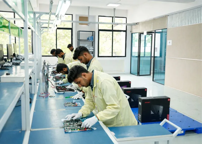 Quality testing area at RDP manufacturing facility